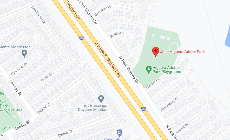 Map of Jose Higuera Adobe Park